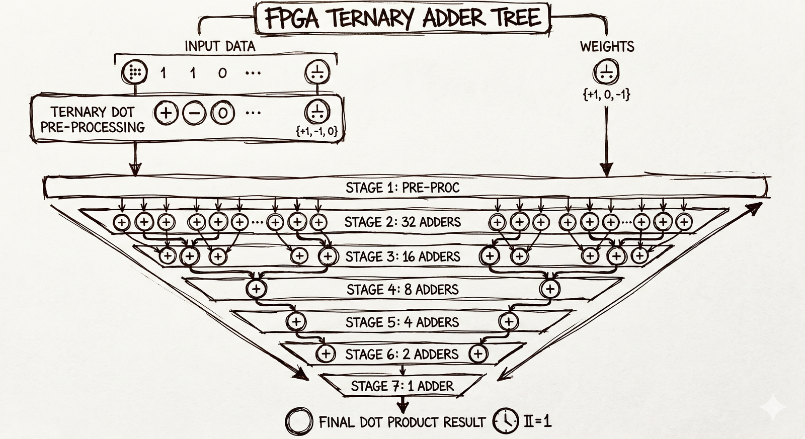 Adder tree diagram
